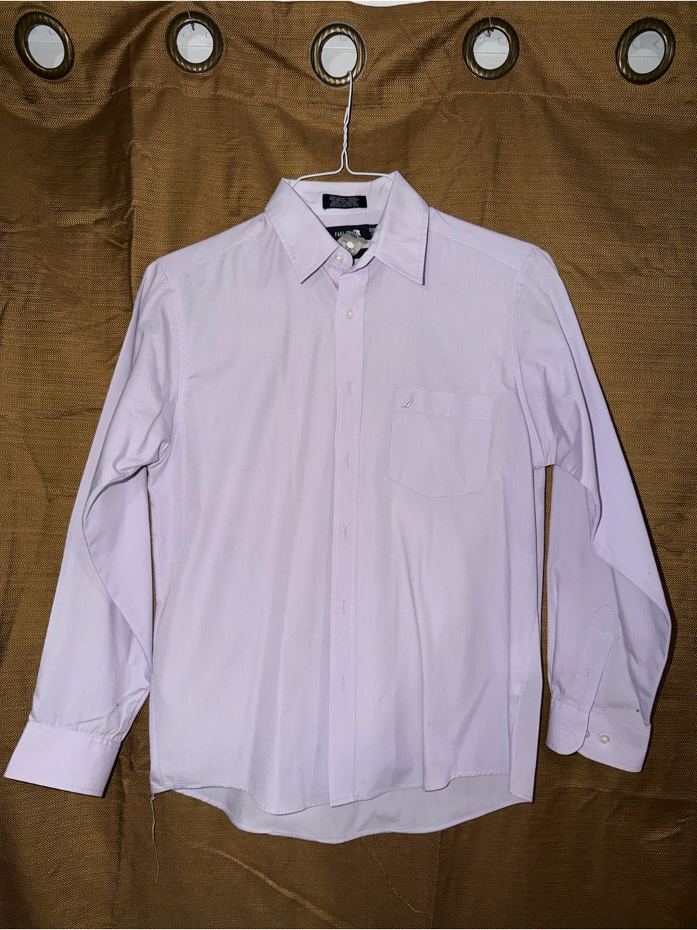Nautica Lavender Long-Sleeve Button-Down Shirt